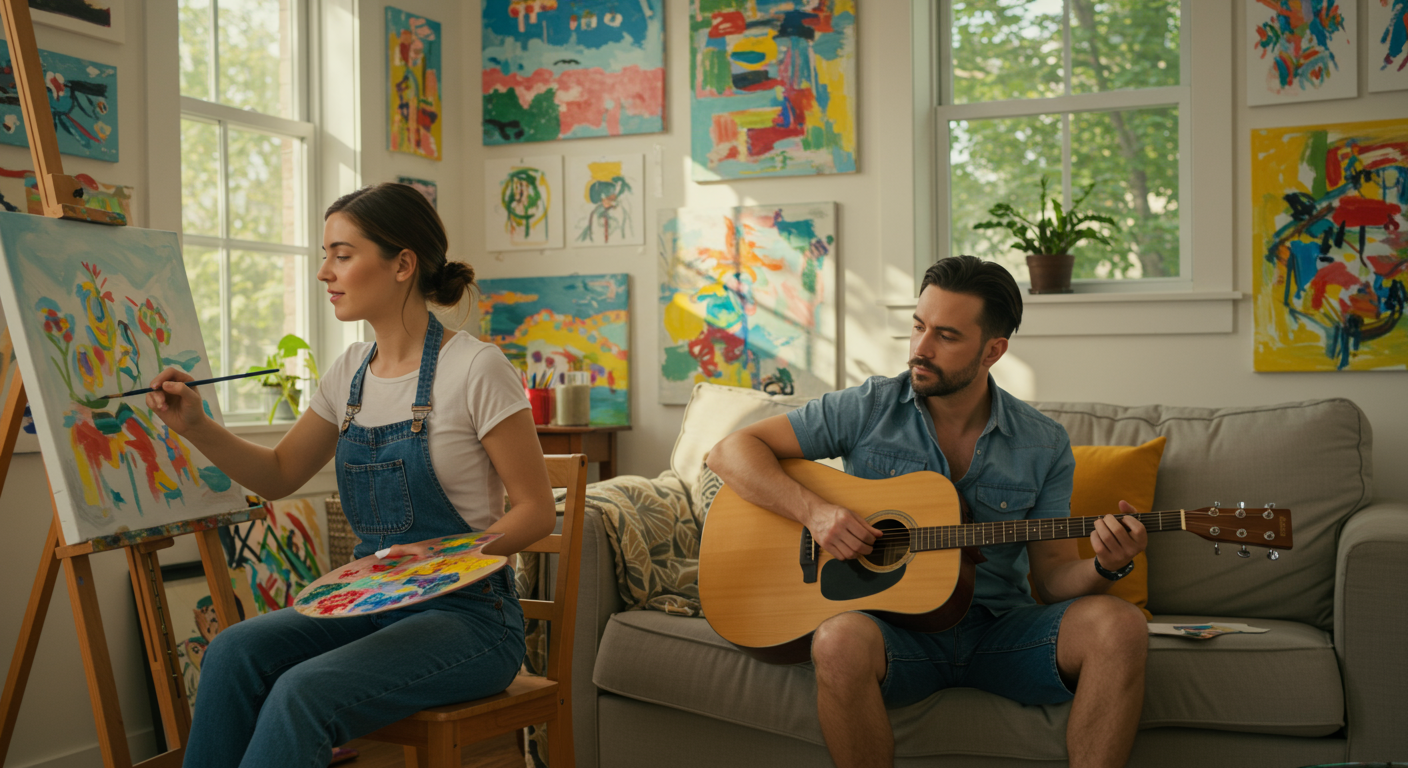 Creative Flow with CBD Enhancing Artistic Expression