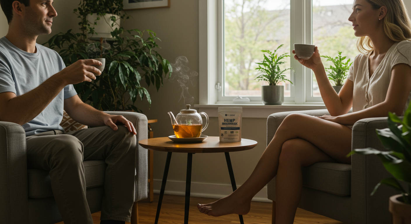 Mindful Microbreaks with Hemp Tea for Enhanced Relaxation