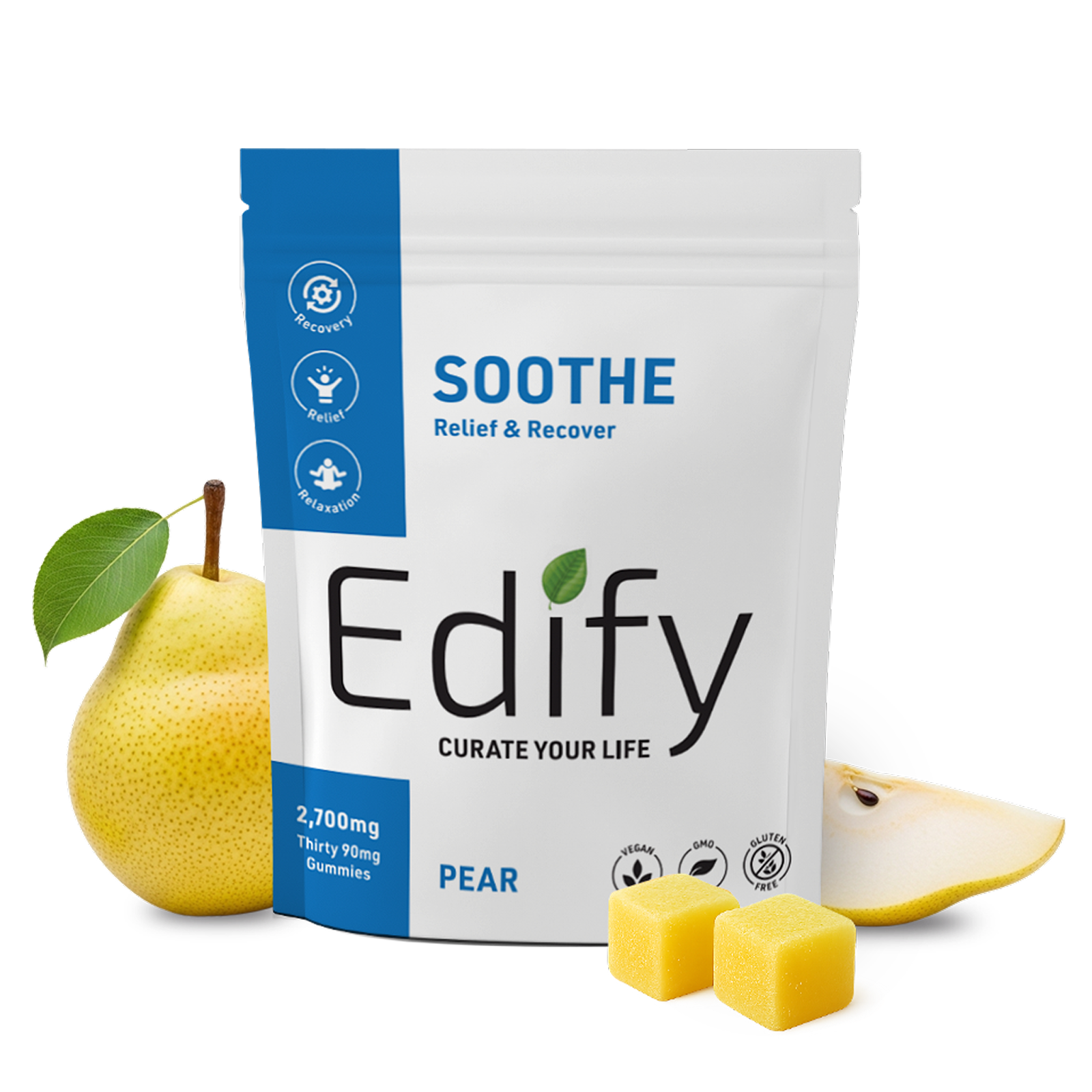 CBD wellness recovery gummies for daily stress and balance