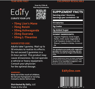 Immune Shield Wellness Mushroom Gummy - 30 ct.