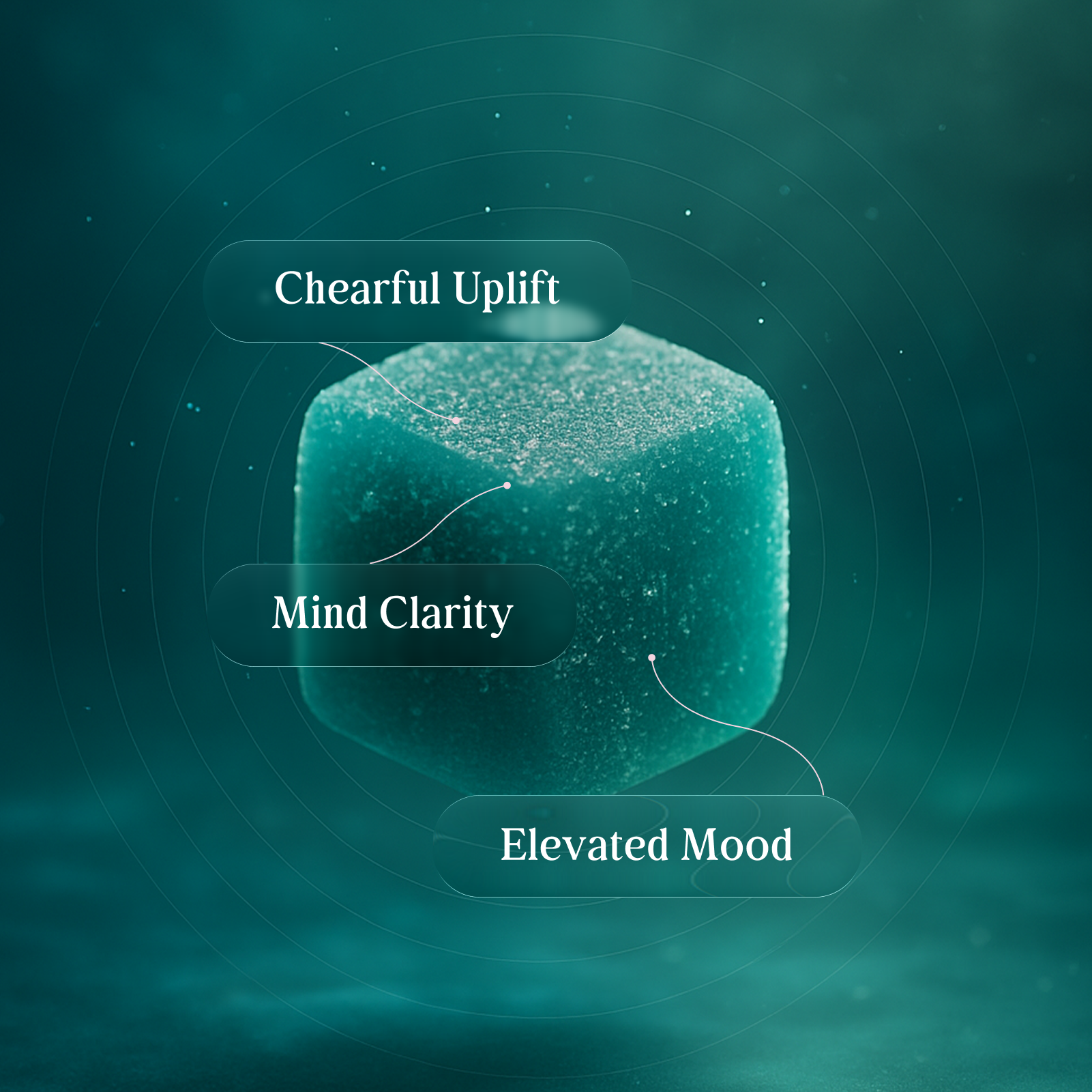 Edify Spirit Blue Raspberry Mood Booster Gummy Showing Clarity And Uplift Benefits