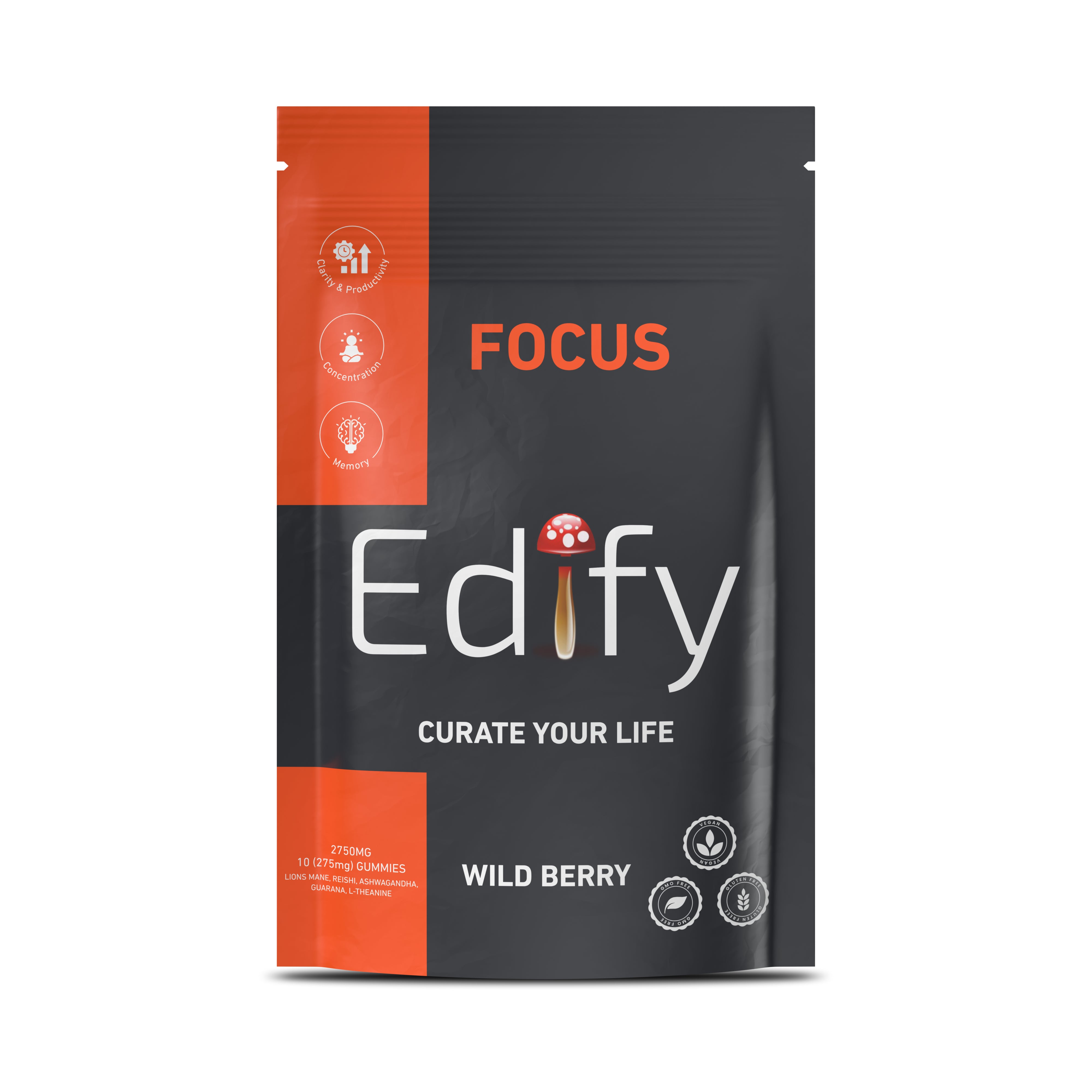 Focus by Edify Cognitive Boost Mushroom Gummy