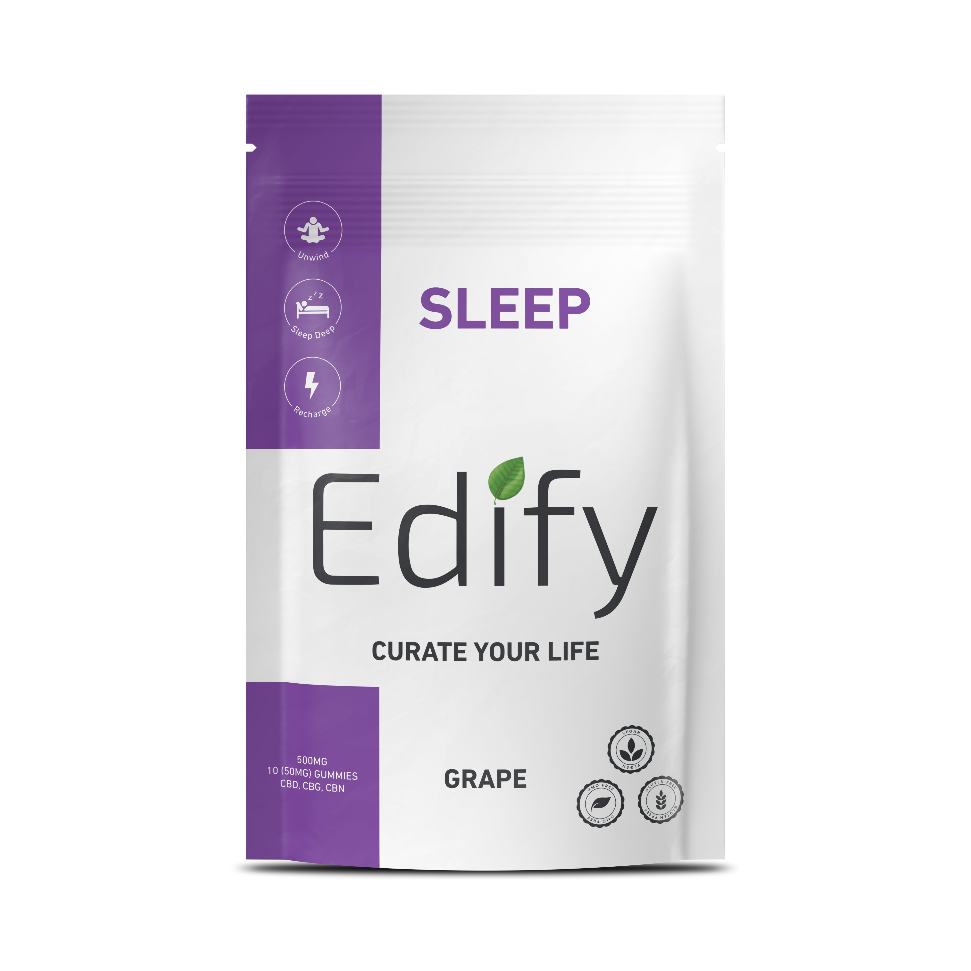 Sleep by Edify cbd gummies no melatonin with cbg and cbn