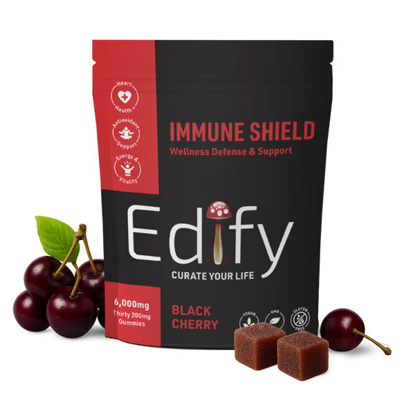 Mushroom Gummies | Chaga+Cordyceps Immune Support (6000mg/30ct