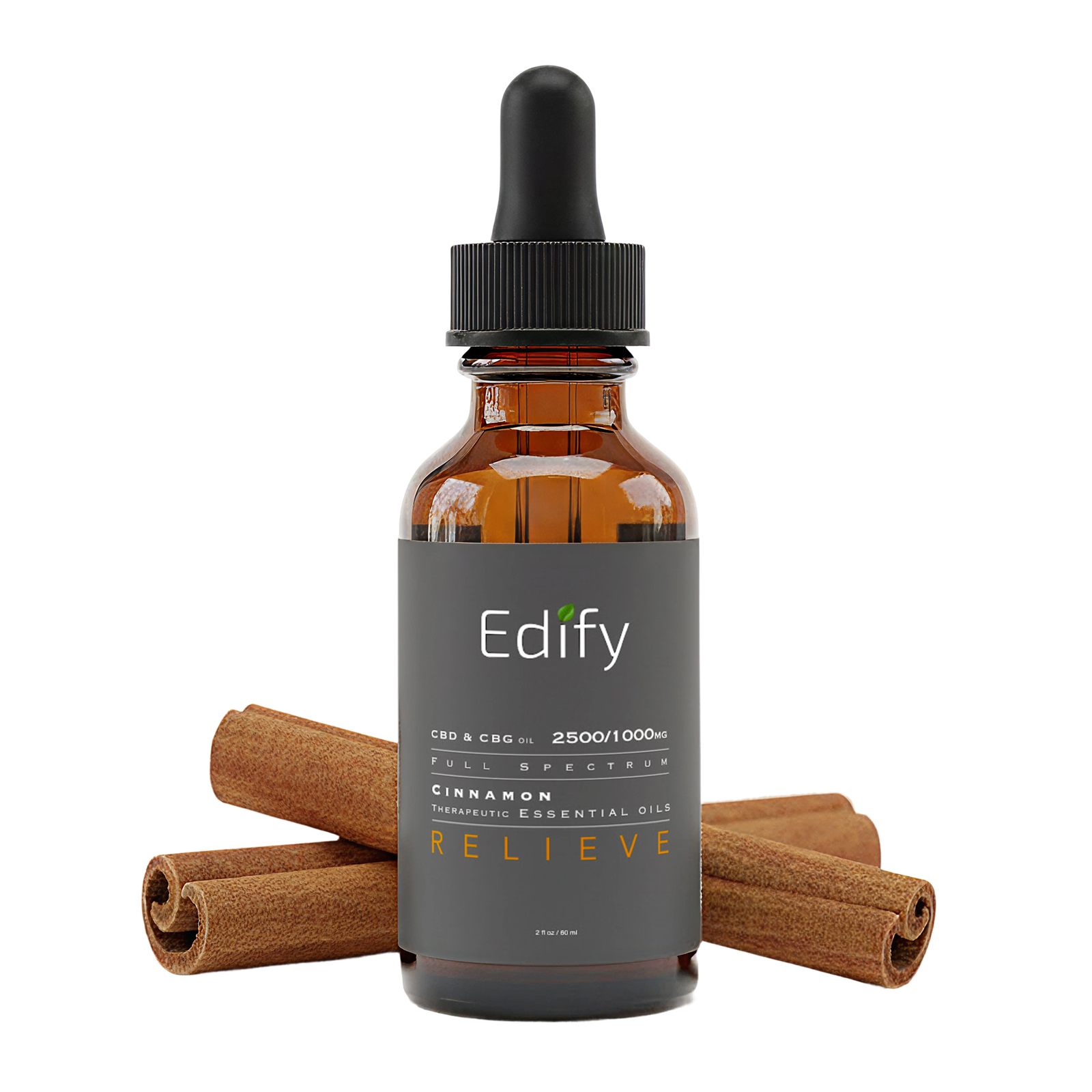 Relieve CBD & CBG Tincture, Full Spectrum, 2500/1500 MG – Edify