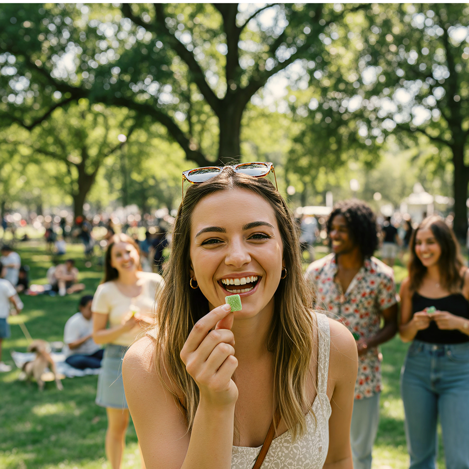 Edify Joy+ Green Apple Gummies For Uplift And Relaxation