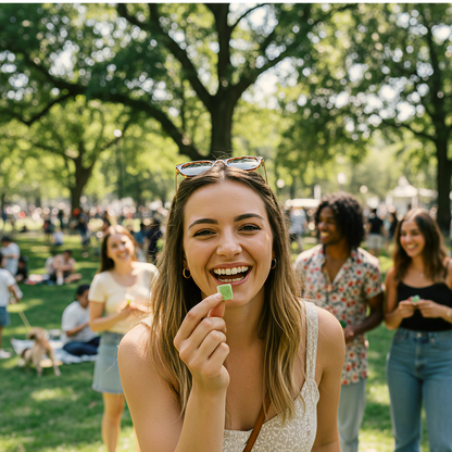 Edify Joy+ Green Apple Gummies For Uplift And Relaxation