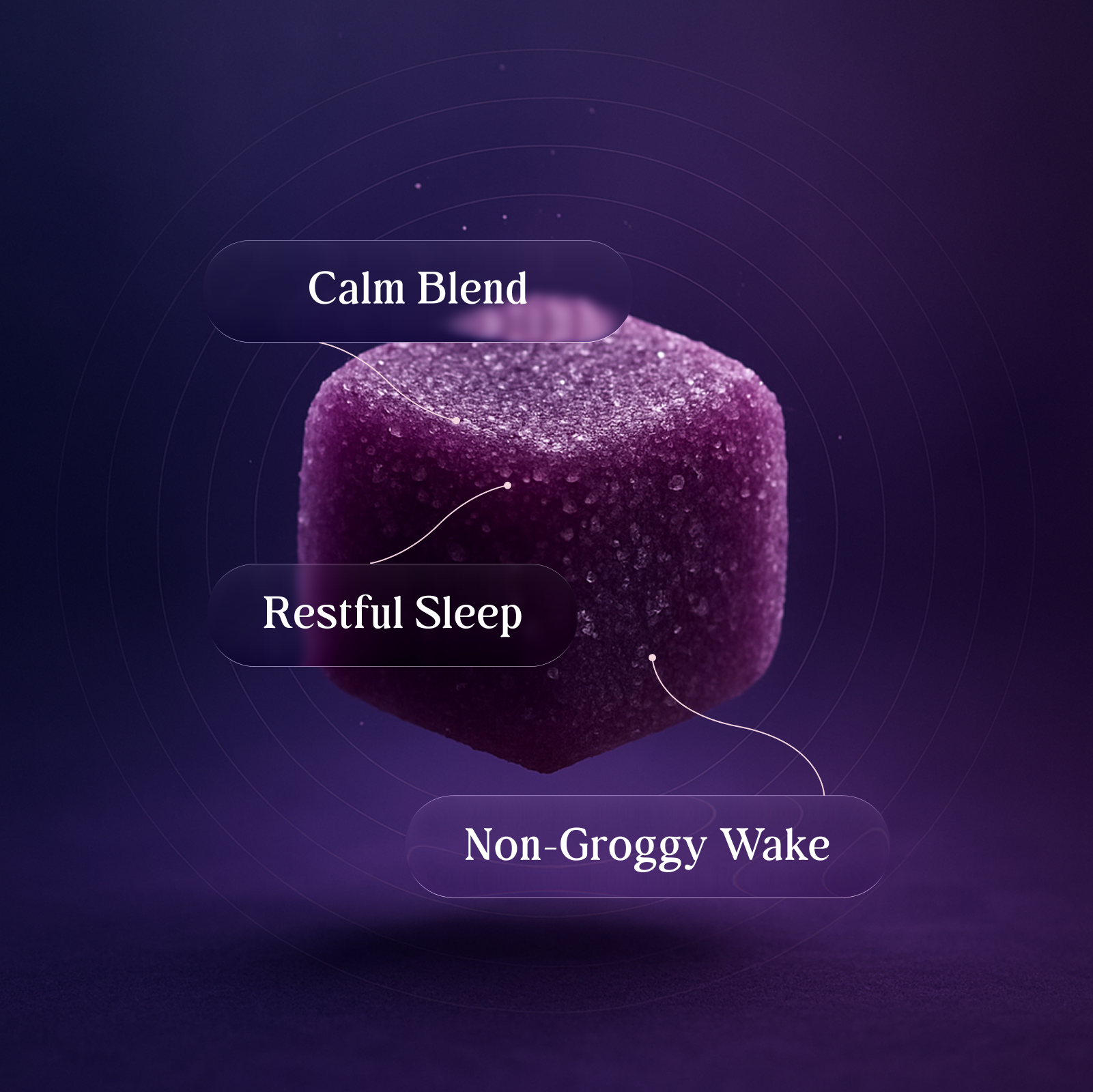Edify Sleep Grape Gummy For Calm Restful Sleep And Non-Groggy Wake